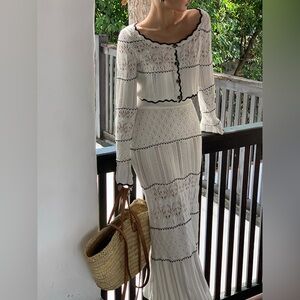 Commense Contrast Binding Knit‎ Cardigan size M